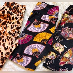 Gently Used LuLaRoe OS Leggings Lot of 3